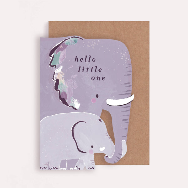 Sister Paper Co. - Elephant New Baby Card