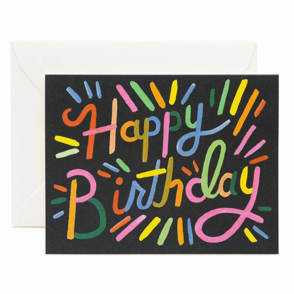 Rifle Paper Co. Fireworks Birthday Card