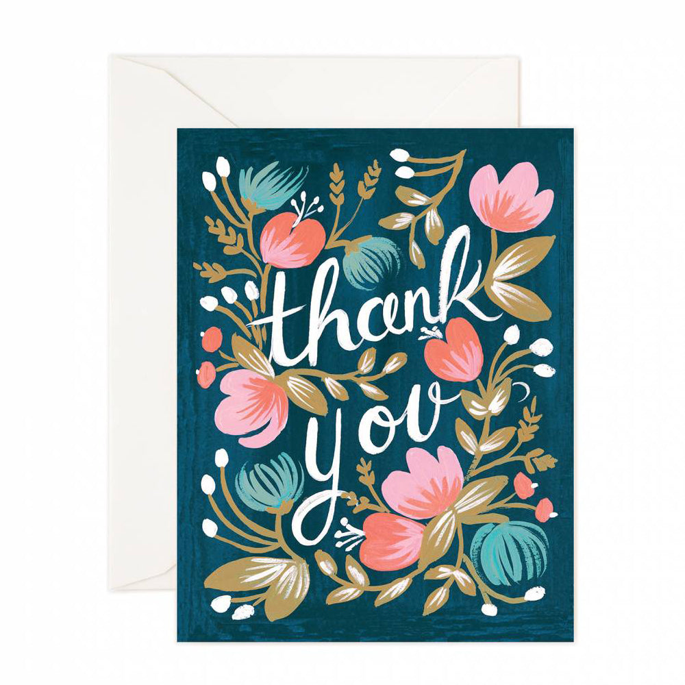 Rifle Paper Co. Midnight Garden Thank You Card