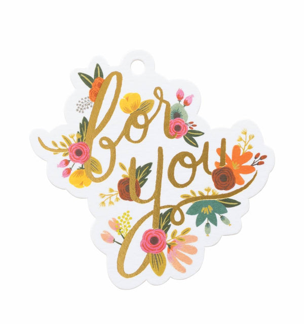 Rifle Paper Co. Mint Floral 'For You' Gift Tags