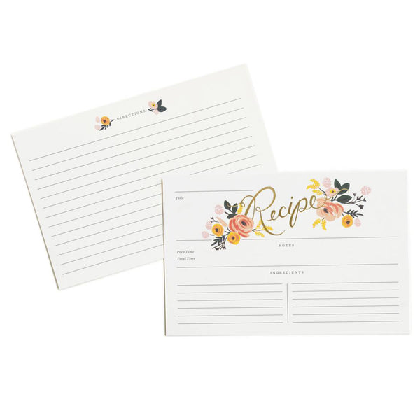 Rifle Paper Co. Peony Recipe Cards (Pack of 12)