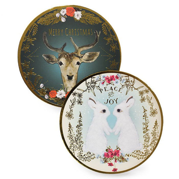 Papaya! Art Woodland Holiday Coaster Set