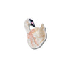 Decorative swan figurine on a white background