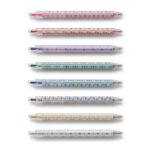 Rifle Paper Co - Delphine Gel Pen Set of 8