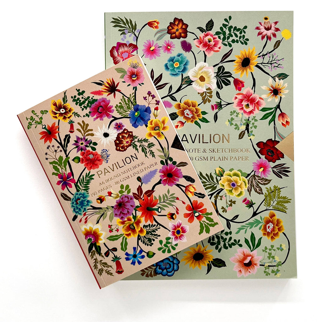 Pavilion - Tree of Life A6 Buckram Embossed Foiled Notebook