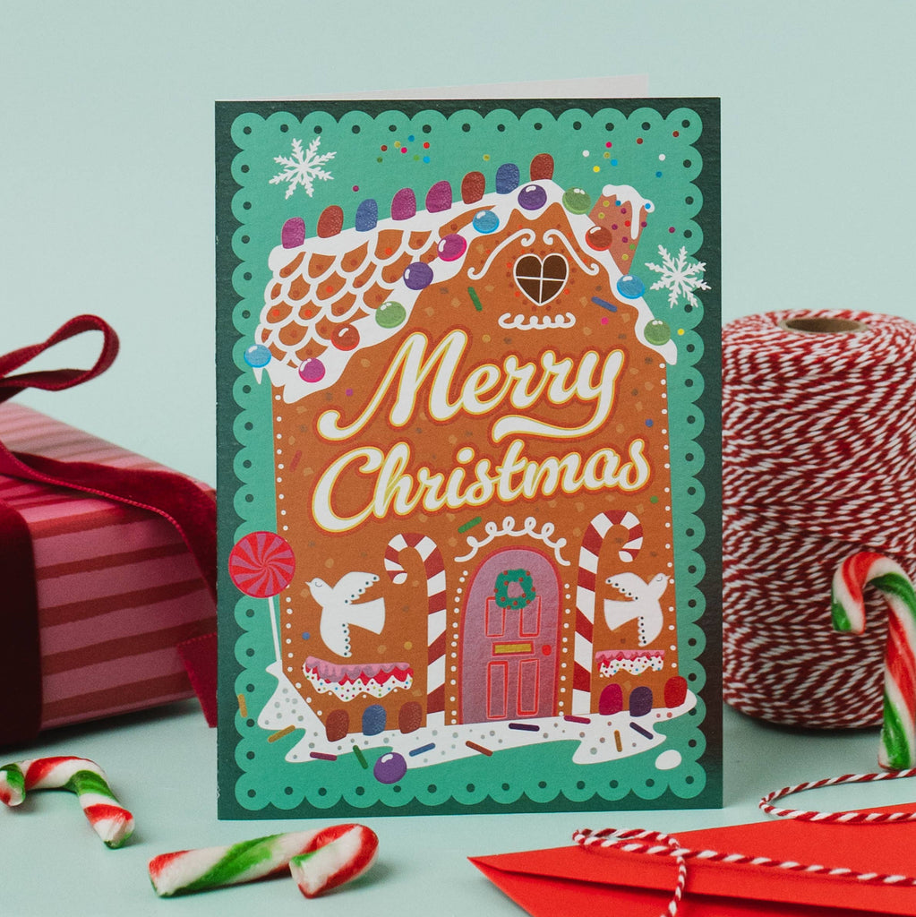 Cath Tate Cards - Gingerbread House Card