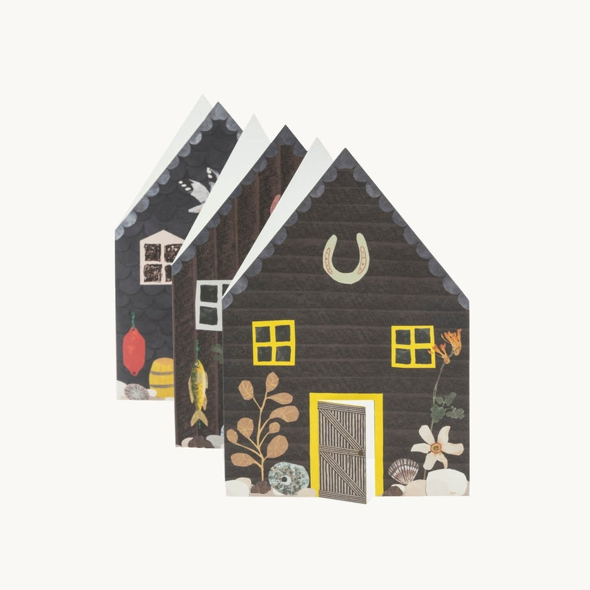 Hadley Paper Goods Fisherman's Hut Concertina Card