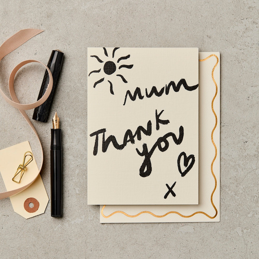 Katie Leamon Mum Thank You Brush Card