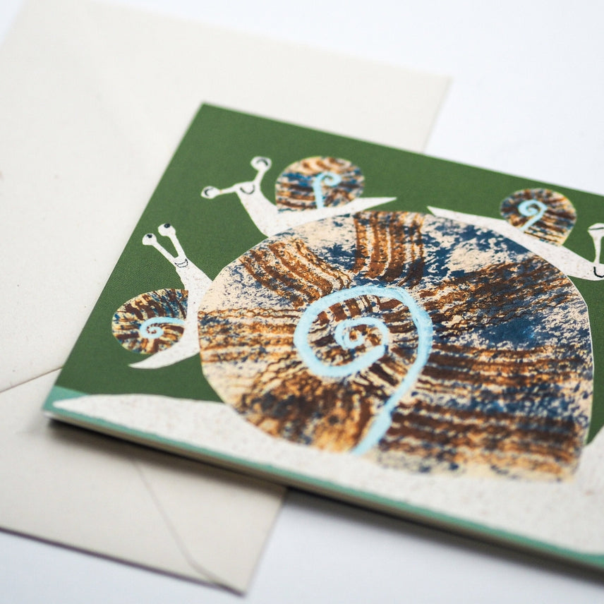 Hadley Paper Goods Snail Family Greeting Card