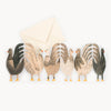 Hadley Paper Goods Chickens Concertina Card