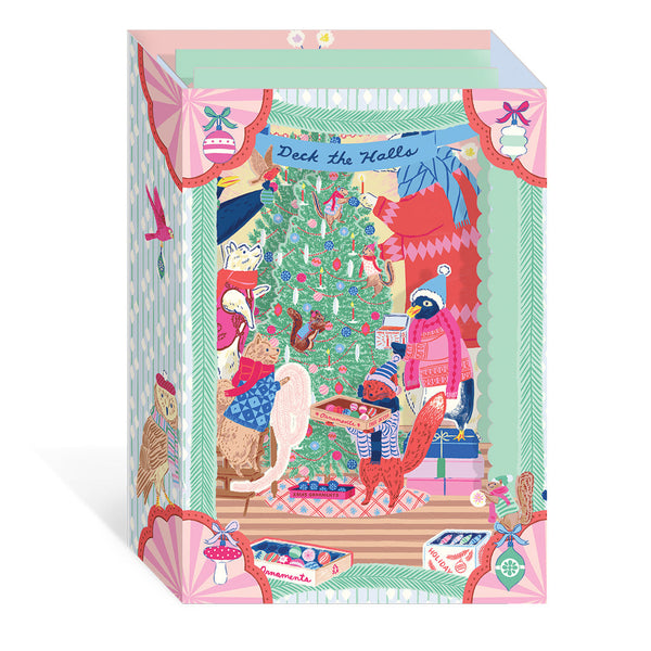Ohh Deer Deck The Halls 3D Christmas Card