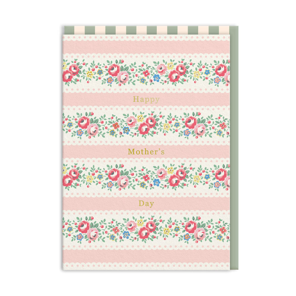 Notebook with floral design and 'Happy Mother's Day' text on a white background