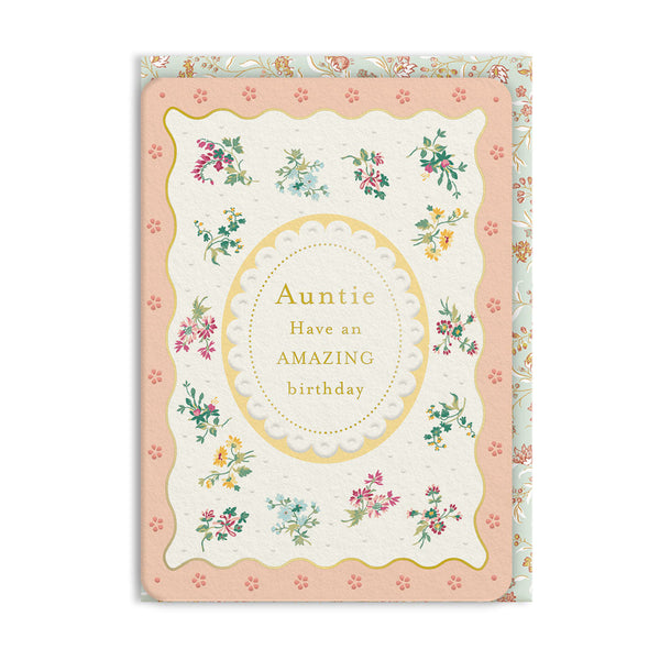 Laura Ashley Auntie Birthday Card
