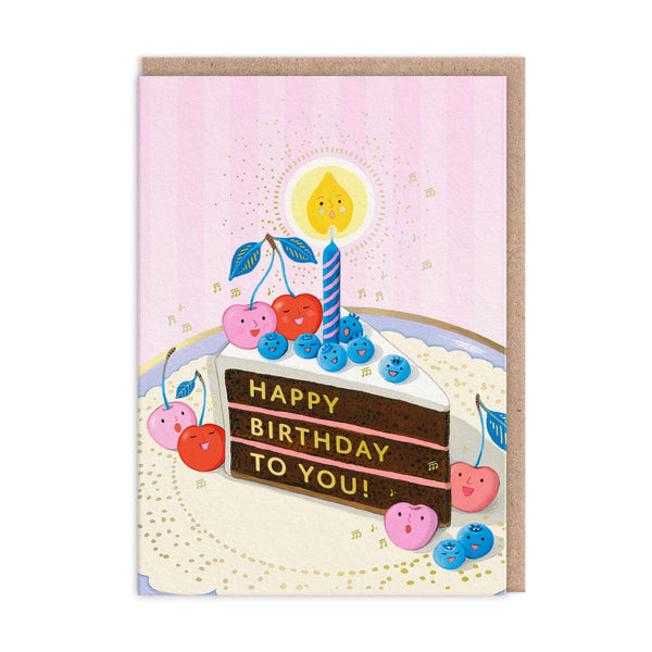 JooJoo Paper Berry Serenade Birthday Card