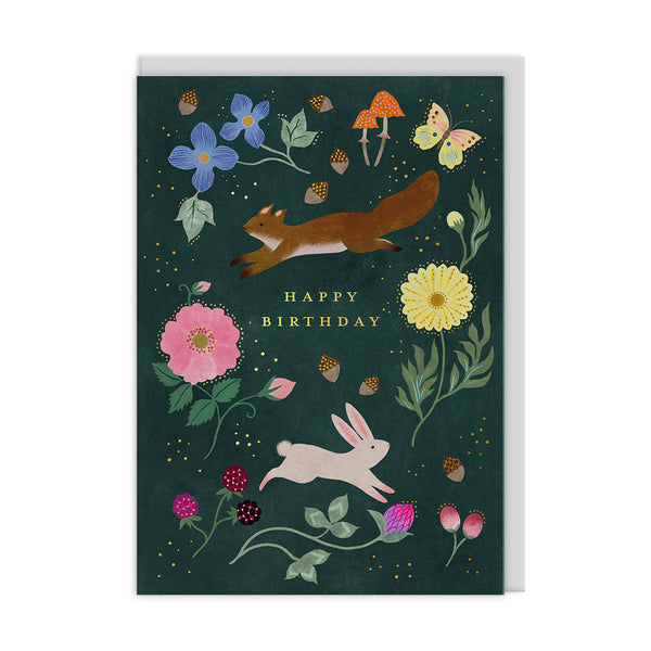 Cécile Metzger Woodland Creatures Birthday Card
