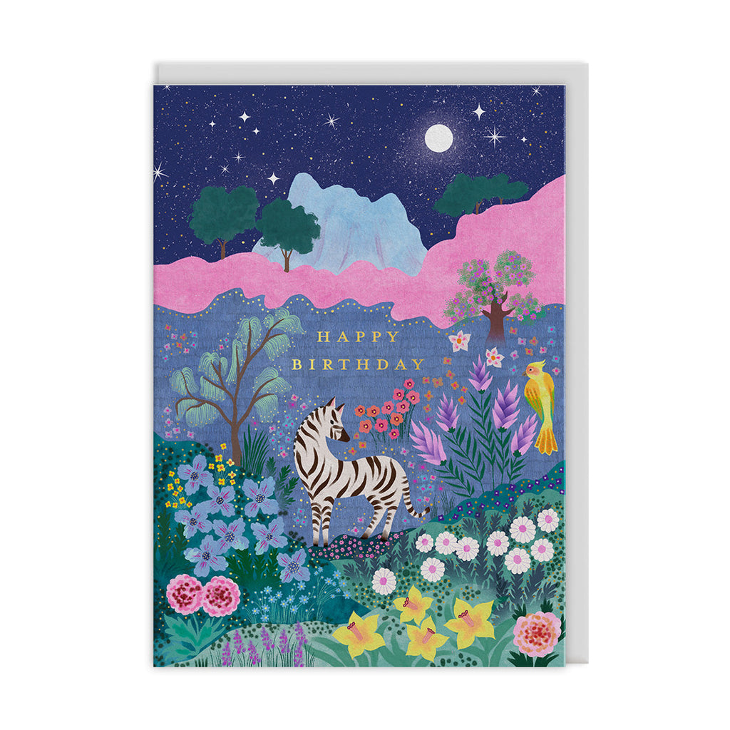 Cécile Metzger Moonlit Forest Birthday Card 