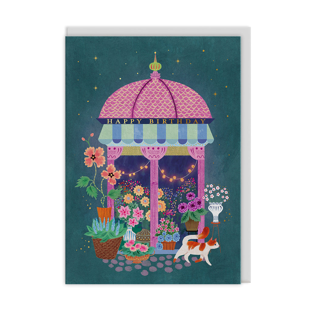 Cécile Metzger Flower Market Birthday Card