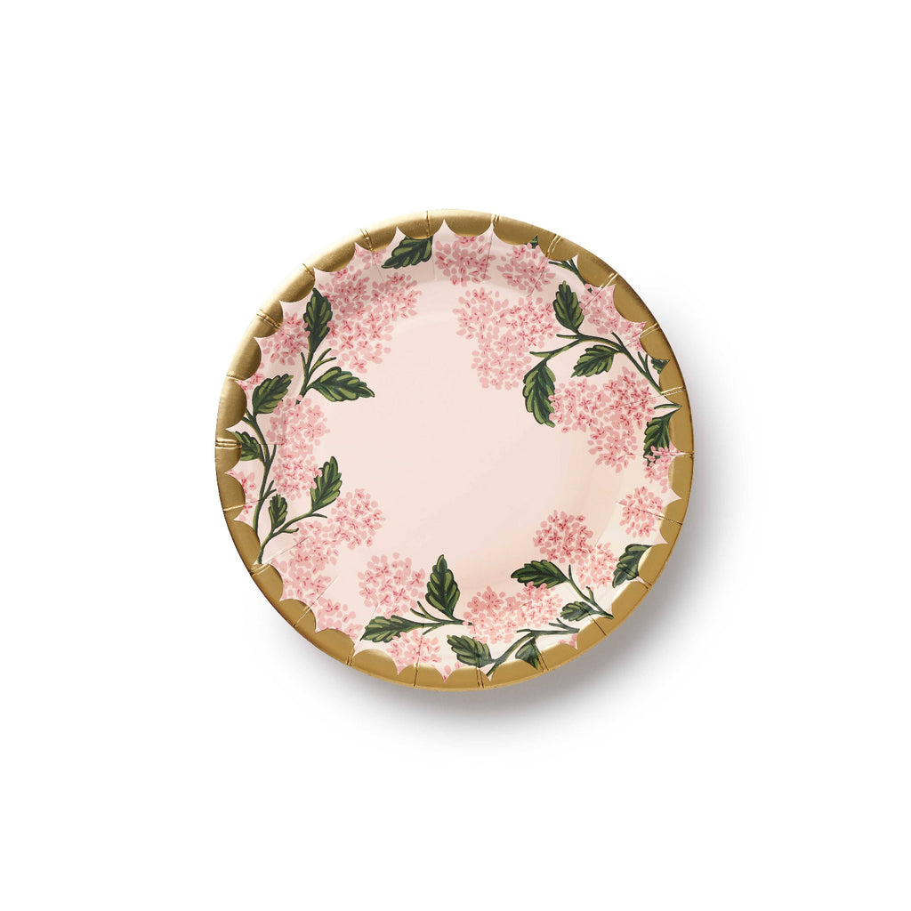 Decorative plate with floral design on a white background