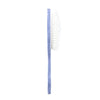 Cleaning brush with blue handle and white bristles on a white background