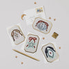 Katie Housley - CHRISTMAS STAR BAUBLE BOTANICAL MINI HOLIDAY Christmas Card