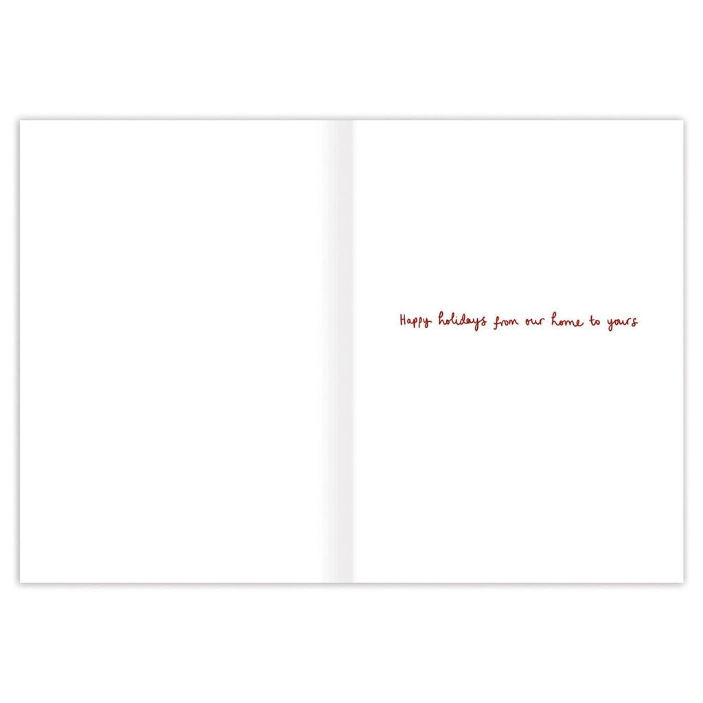 Biely & Shoaf - Red Sky Cozy Christmas Landscape Christmas Card