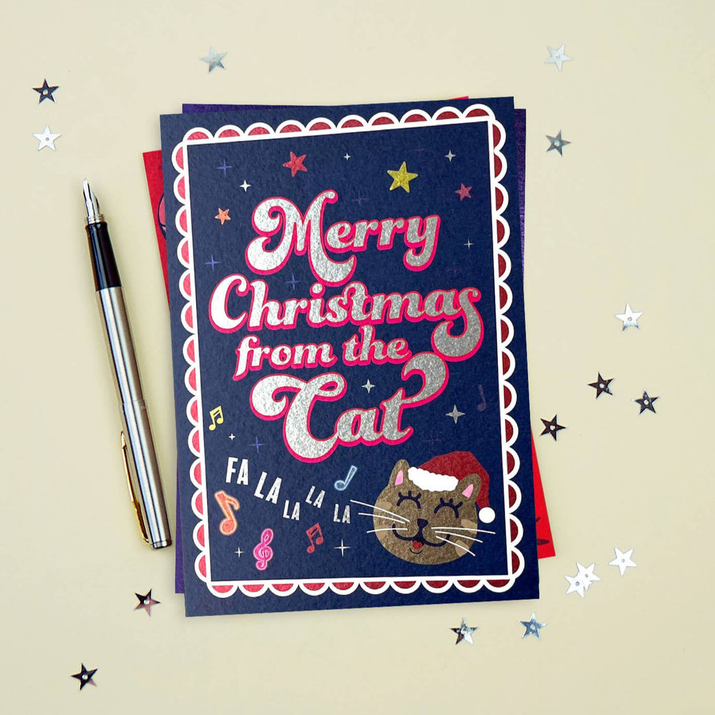 Cath Tate Cards - From The Cat Christmas Card