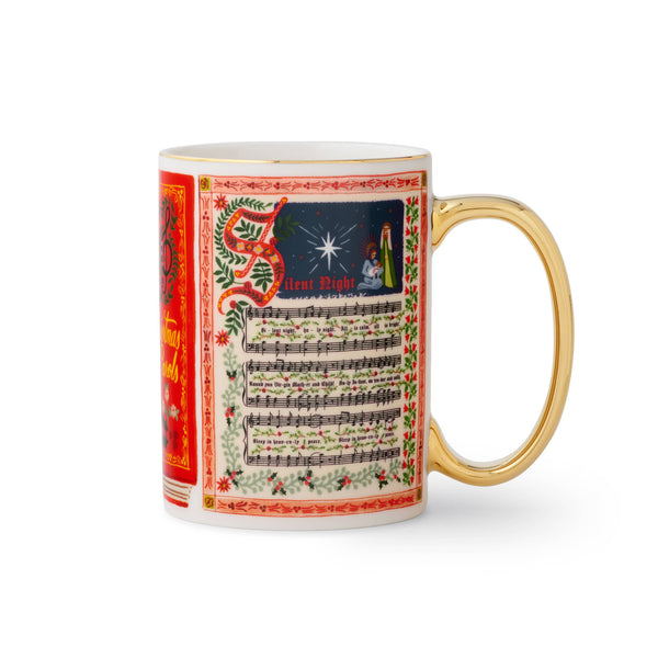 Mug with decorative design on a white background