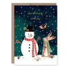 Biely & Shoaf - Snowman & Bunny Christmas Wishes Christmas Card