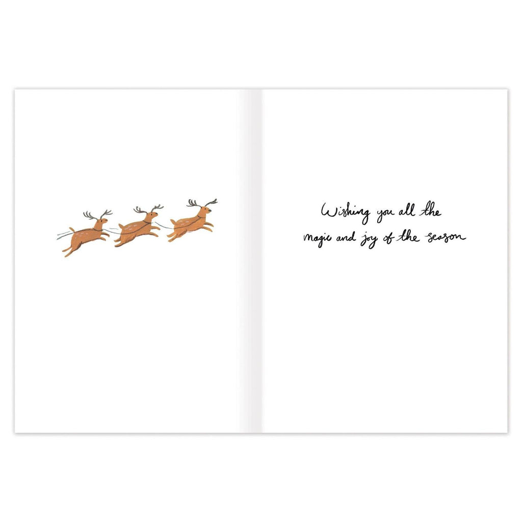 Biely & Shoaf - Santa In Flight Christmas Card