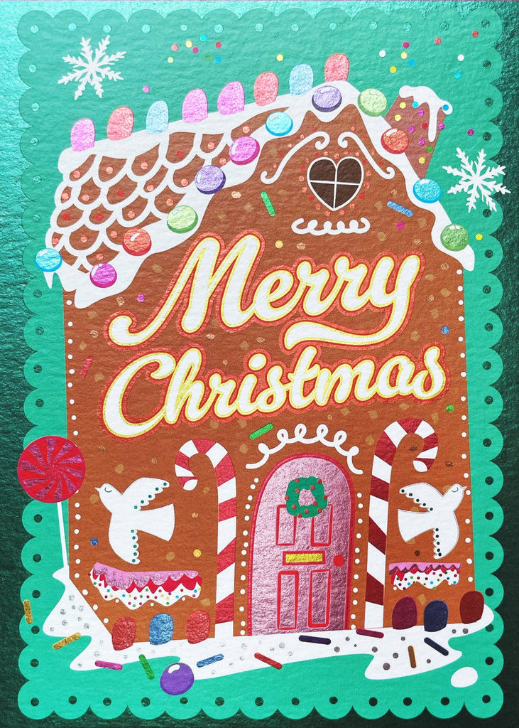 Cath Tate Cards - Gingerbread House Card