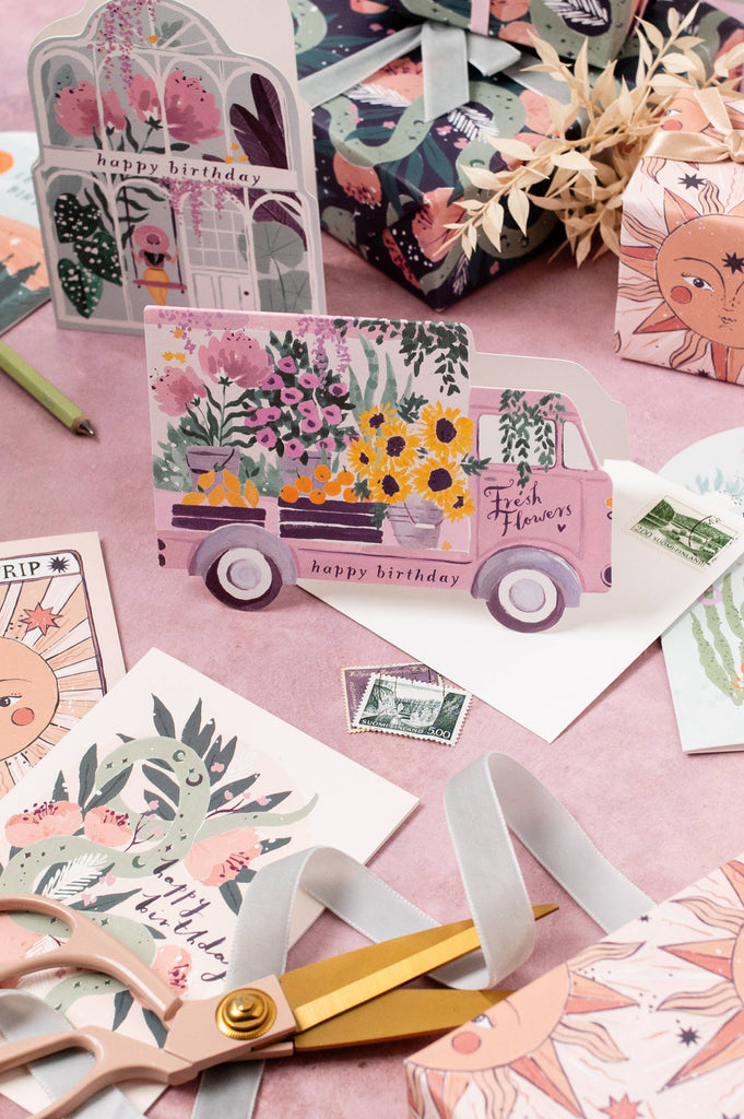 Sister Paper Co. Flower Truck Birthday Card