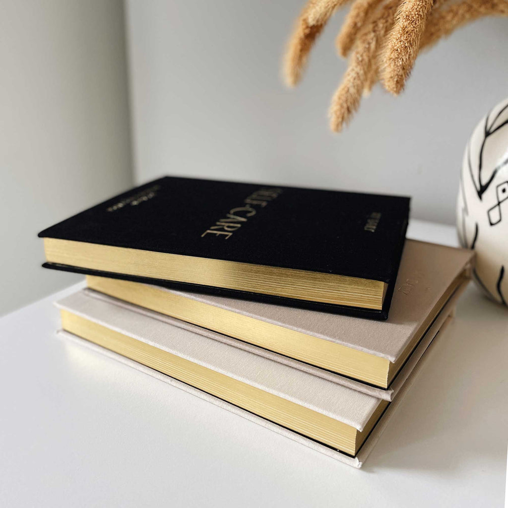 Blush And Gold - My Daily Self-Care (Black) Reflection and Gratitude Journal