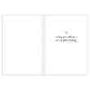 Greeting card with text 'Sending you wishes for a fun and festive holiday' and a small illustration on a white background.