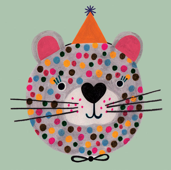 Daria Solak Illustrations - PARTY CHEETAH Birthday card