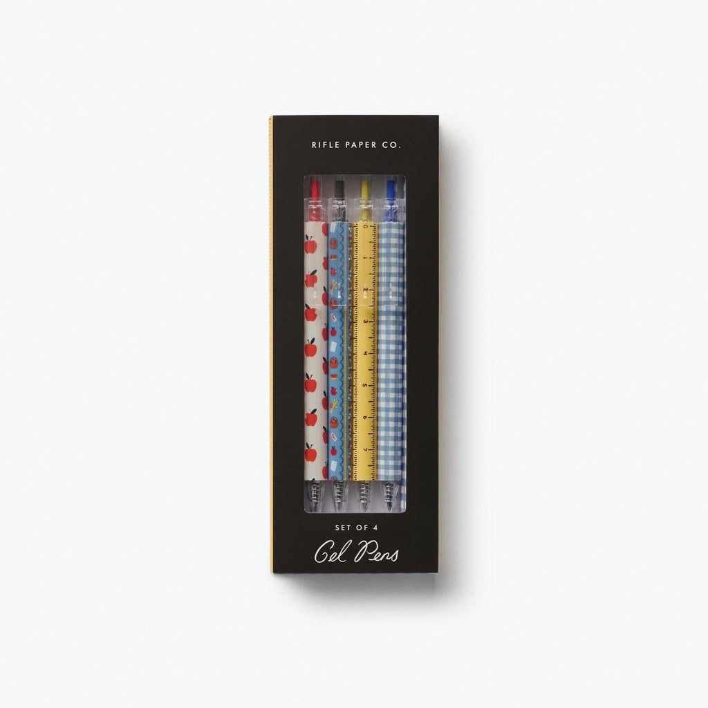 Rifle Paper Co - Schoolhouse Gel Pen Set of 4
