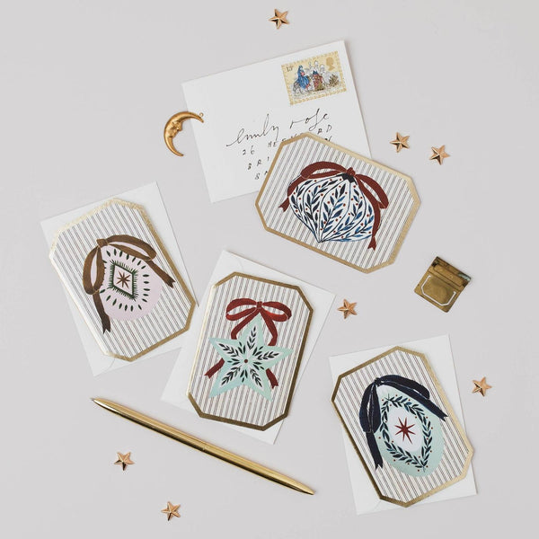 Katie Housley - CHRISTMAS MINT BAUBLE BOTANICAL MINI HOLIDAY Christmas Card