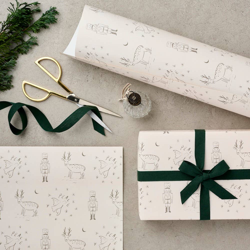 Katie Leamon - Christmas Illustrations Sketch Gift Wrapping Paper
