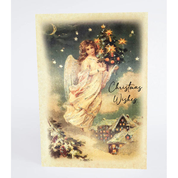 Counting Stars Christmas Wishes Angel Card