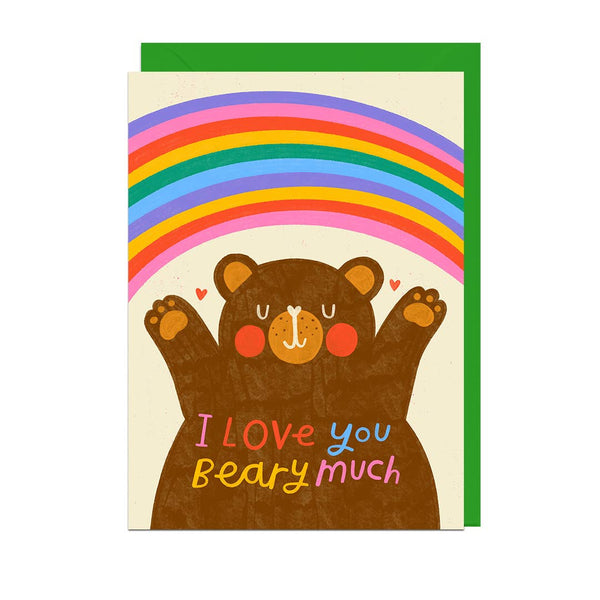 Jolly Awesome - RAINBOW BEAR LOVE Card