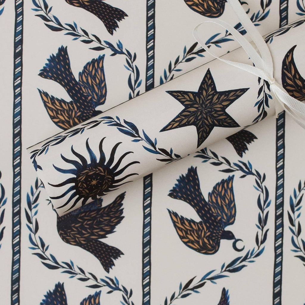 Katie Housley - DOVE STARS CHRISTMAS BOTANICAL LUXURY GIFT WRAP PAPERS