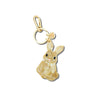 Keychain with a rabbit design on a white background