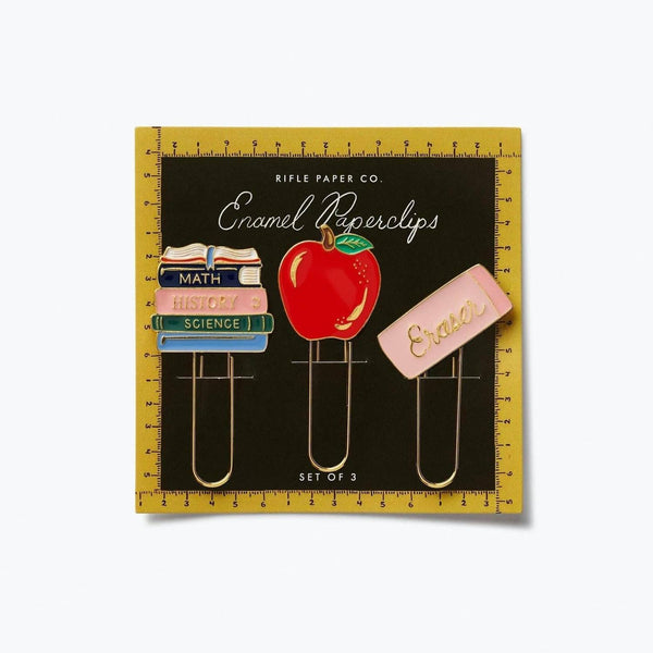 Rifle Paper Co - Schoolhouse Enamel Paper Clip Set