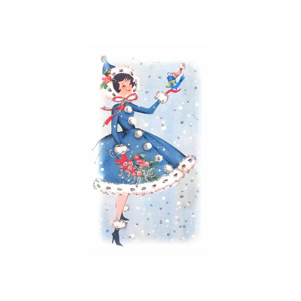 Five Dollar Shake Christmas Lady Notepad