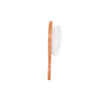 Bamboo brush with white bristles on a white background