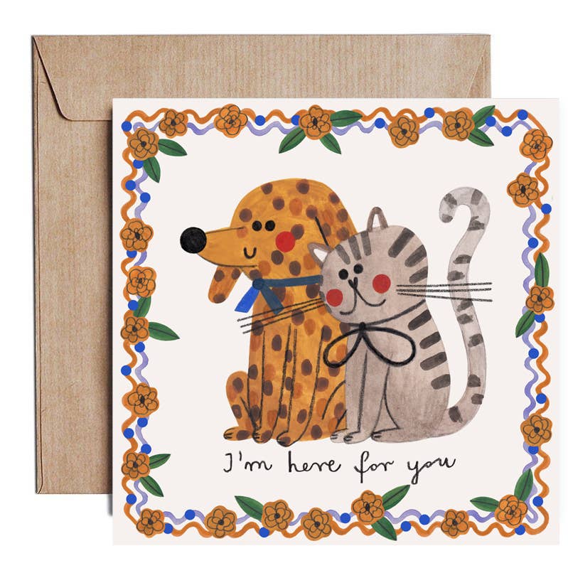 Daria Solak Illustrations - HERE FOR YOU Sympathy Card