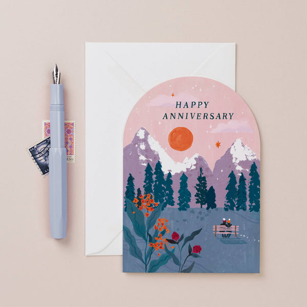 Sister Paper Co. Anniversary Sunset Card
