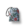Floral drawstring bag on a white background