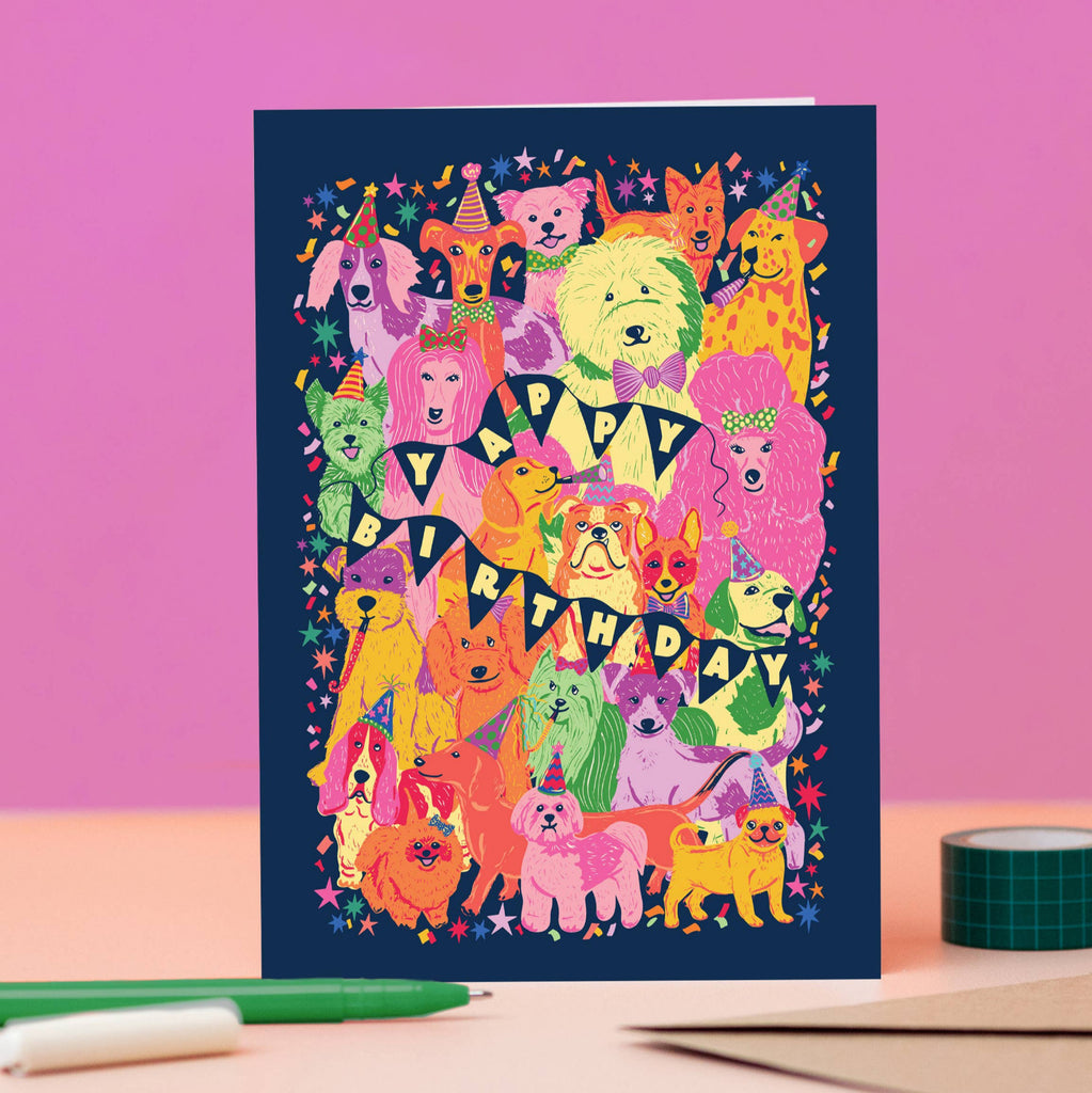 Cath Tate Cards - Dogs Yappy Birthday Card