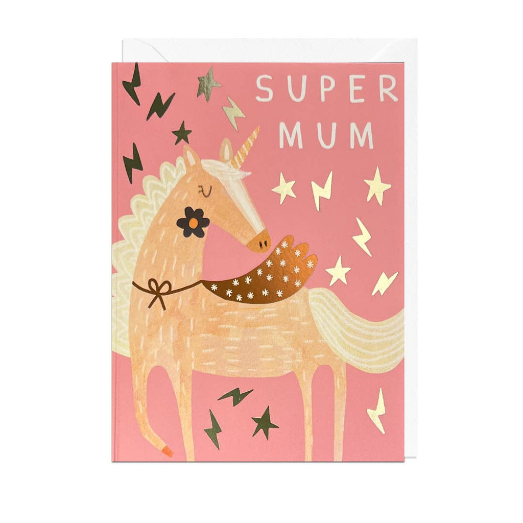 Jolly Awesome - SUPER MUM UNICORN Card