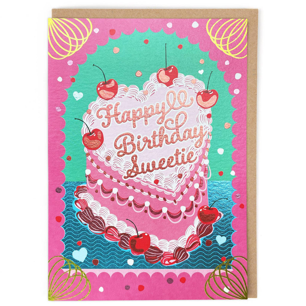 Cath Tate Cards - Happy Birthday Sweetie Card